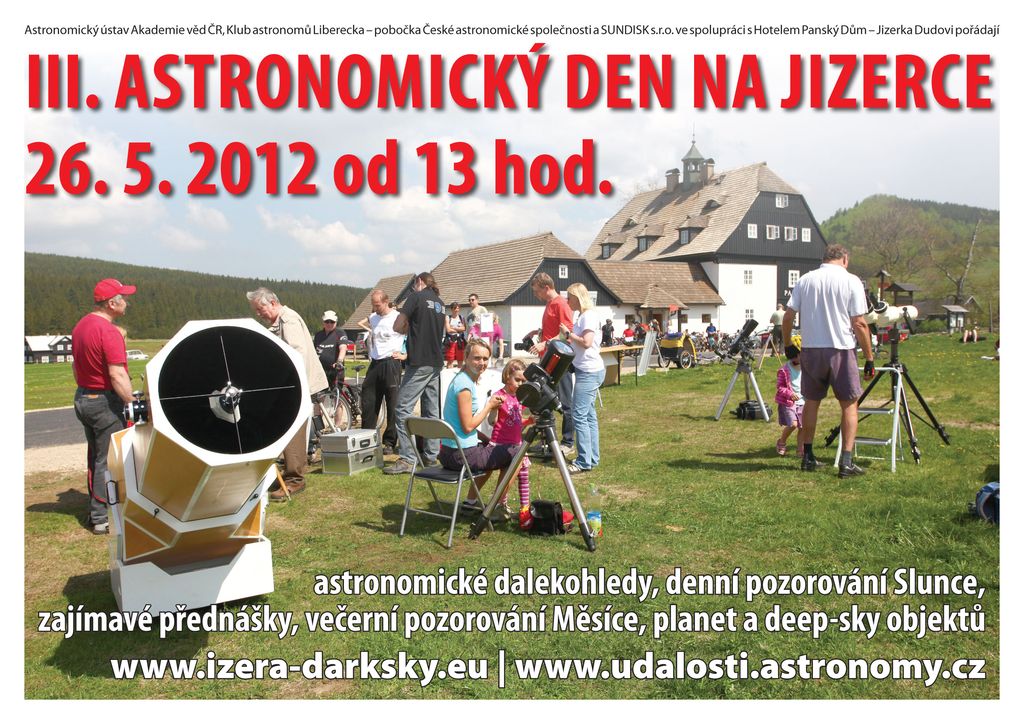 V Astronomiczny Dzie w Izerskim Parku Ciemnego (26 maja 2012 r.) po raz III w Jizerce